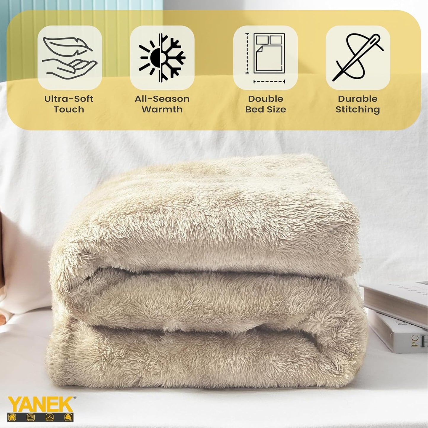 Wholesale Blanket UAE | Yanek Ultra-Soft Double Micro Fleece Flannel Blanket